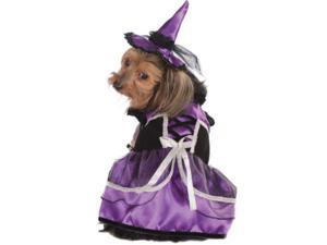 Purple Black Witch Warlock Dog Pet Costumes Size XL X-Large 28" Purple Black Witch Warlock Dog Pet Costumes Size XL X-Large 28"