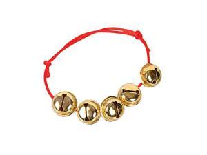 Christmas Santa Claus Red Gold Jingle Bells Bracelet Christmas Santa Claus Red Gold Jingle Bells Bracelet