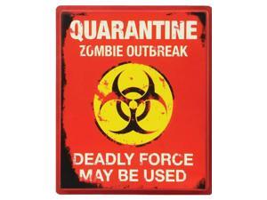 Quarantine Zombie Outbreak Walking Dead 19x16 Halloween Decoration Sign Quarantine Zombie Outbreak Walking Dead 19x16 Halloween Decoration Sign