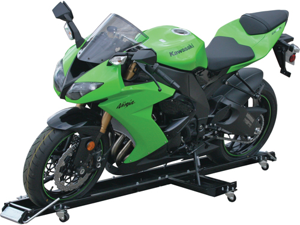 Pit Viper Portable Motorcycle Dolly Stand with Kickstand Track Pit Viper Portable Motorcycle Dolly Stand with Kickstand Track