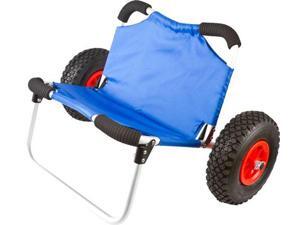 Hybrid Wide Hull Kayak & Canoe Dolly Cart with Seat Hybrid Wide Hull Kayak & Canoe Dolly Cart with Seat