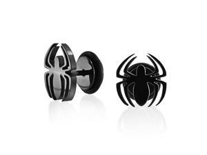 Bling Jewelry Surgical Steel Black Spider Fake Cheater Plug Earrings 16G Bling Jewelry Surgical Steel Black Spider Fake Cheater Plug Earrings 16G