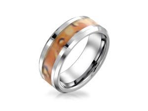 Bling Jewelry Unisex Tungsten Ring Camouflage Inlay Mens Band 8mm Bling Jewelry Unisex Tungsten Ring Camouflage Inlay Mens Band 8mm