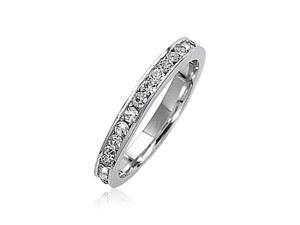 Bling Jewelry Sterling Silver CZ Eternity Band Bling Jewelry Sterling Silver CZ Eternity Band