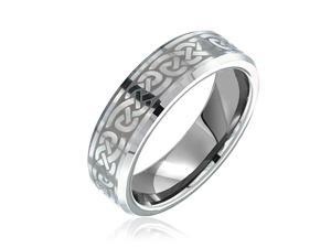 Bling Jewelry Unisex Celtic Knot Tungsten Infinity Knot Ring 7mm Bling Jewelry Unisex Celtic Knot Tungsten Infinity Knot Ring 7mm
