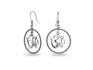 Bling Jewelry Antique Style Sterling Silver Aum Symbol Om Dangle Earrings Bling Jewelry Antique Style Sterling Silver Aum Symbol Om Dangle Earrings