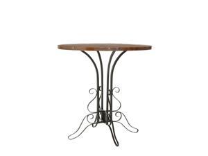 Safavieh Ilkeston Black Iron Walnut Finish Accent Table Safavieh Ilkeston Black Iron Walnut Finish Accent Table