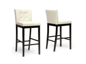 Baxton Studio 'Prospect' Cream Modern Bar Stool (Set of 2) Baxton Studio 'Prospect' Cream Modern Bar Stool (Set of 2)