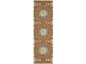 Nourison Hand-tufted Siam Rust Rug (2'3 x 7'6) Nourison Hand-tufted Siam Rust Rug (2'3 x 7'6)