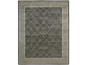 Nourison Hand-tufted Symphony Diamond Pattern Charcoal Rug (8' x 11') Nourison Hand-tufted Symphony Diamond Pattern Charcoal Rug (8' x 11')