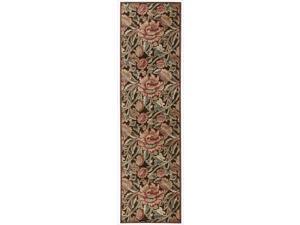 Nourison Graphic Illusions Floral Brown Multi Color Rug (2'3 x 8') Nourison Graphic Illusions Floral Brown Multi Color Rug (2'3 x 8')