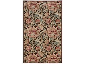 Nourison Graphic Illusions Flower Brown Multi Color Rug (2'3 x 3'9) Nourison Graphic Illusions Flower Brown Multi Color Rug (2'3 x 3'9)