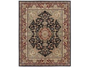 Nourison 2000 Hand-tufted Tabriz Black Rug (7'9 x 9'9) Nourison 2000 Hand-tufted Tabriz Black Rug (7'9 x 9'9)
