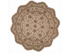 Hand-tufted Heritage Hall Freeform Ivory Rug (8' x 8') Hand-tufted Heritage Hall Freeform Ivory Rug (8' x 8')