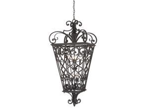 Quoizel 8 Light Fort Quinn Outdoor Pendant in Marcado Black - FQ1931MK01 Quoizel 8 Light Fort Quinn Outdoor Pendant in Marcado Black - FQ1931MK01