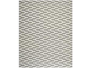 Safavieh Hand-woven Moroccan Reversible Dhurrie Silver Wool Rug (8' x 10') Safavieh Hand-woven Moroccan Reversible Dhurrie Silver Wool Rug (8' x 10')