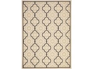 Safavieh Indoor/ Outdoor Courtyard Beige/ Black Rug (8' x 11') Safavieh Indoor/ Outdoor Courtyard Beige/ Black Rug (8' x 11')