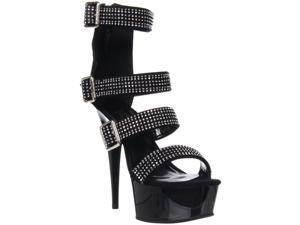 Pleaser Women's 'Delight-695' 6-inch Stiletto Heel Rhinestone Strappy Sandal Pleaser Women's 'Delight-695' 6-inch Stiletto Heel Rhinestone Strappy Sandal