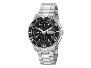 Stuhrling Prestige Men's Regatta Victoire Automatic Stainless Steel Bracelet Watch with Black Bezel Stuhrling Prestige Men's Regatta Victoire Automatic Stainless Steel Bracelet Watch with Black Bezel