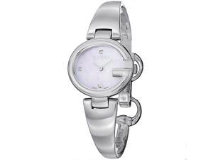 Gucci Women's YA134504 'Guccisima' Mother Diamond Dial Stainless Steel Bangle Watch Gucci Women's YA134504 'Guccisima' Mother Diamond Dial Stainless Steel Bangle Watch