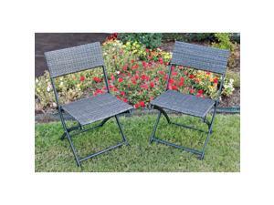International Caravan Castillo Resin/ Steel Folding Chairs (Set of 2) International Caravan Castillo Resin/ Steel Folding Chairs (Set of 2)