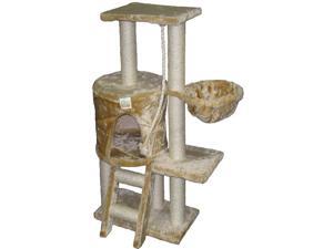 GoPetClub Cat Tree Condo House Scratcher 38-inch Furniture GoPetClub Cat Tree Condo House Scratcher 38-inch Furniture