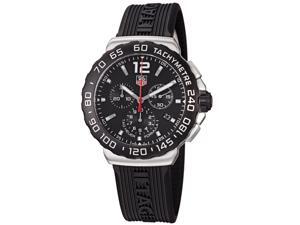 Tag Heuer Men's CAU1110.FT6024 'Formula 1' Black Dial Black Rubber Strap Quartz Watch Tag Heuer Men's CAU1110.FT6024 'Formula 1' Black Dial Black Rubber Strap Quartz Watch