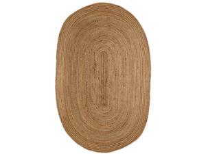 Tara Natural Braided Jute Oval Rug (6'x 9') Tara Natural Braided Jute Oval Rug (6'x 9')