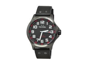 TW Steel Men's TW420 'Pilot' Grey Dial Grey Leather Strap Quartz Watch TW Steel Men's TW420 'Pilot' Grey Dial Grey Leather Strap Quartz Watch