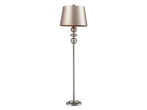 Dimond Hollis LED Floor Lamp, Antique Mercury Glass + Polished Nickel D2228-LED Dimond Hollis LED Floor Lamp, Antique Mercury Glass + Polished Nickel D2228-LED