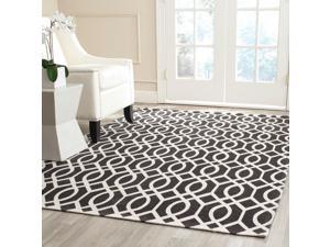 Safavieh Hand-loomed Cedar Brook Brown/ Ivory Cotton Rug (7'3 x 9'3) Safavieh Hand-loomed Cedar Brook Brown/ Ivory Cotton Rug (7'3 x 9'3)
