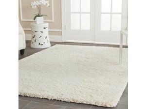 Safavieh Cozy Solid Ivory Shag Rug (8' x 10') Safavieh Cozy Solid Ivory Shag Rug (8' x 10')