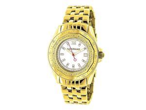 Luxurman Women's 1/4ct Diamond Yellow Gold Watch Luxurman Women's 1/4ct Diamond Yellow Gold Watch