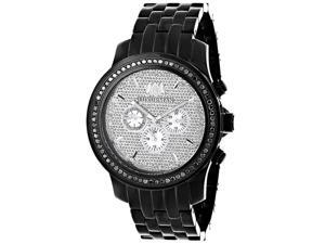 Luxurman Men's 2 1/4ct TDW Black Diamond Watch Luxurman Men's 2 1/4ct TDW Black Diamond Watch