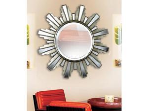 Luminary 34-inch 'Sun Ray' Antique Silver Wall Mirror Luminary 34-inch 'Sun Ray' Antique Silver Wall Mirror