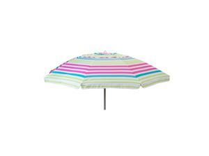 7 -foot Pink Stripe Beach Umbrella with Travel Bag 7 -foot Pink Stripe Beach Umbrella with Travel Bag