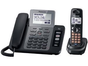 Panasonic KX-TG9471B 1.9 GHz Digital DECT 6.0 Two Line Expandable Corded/Cordless Phone with 1 Handset and Digital Answering Machine Panasonic KX-TG9471B 1.9 GHz Digital DECT 6.0 Two Line Expandable Corded/Cordless Phone with 1 Handset and Digital Answering Machine