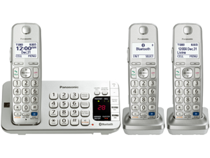 Panasonic KX-TGE273S DECT 6.0 Expandable Digital Cordless Answering System with 3 handsets Panasonic KX-TGE273S DECT 6.0 Expandable Digital Cordless Answering System with 3 handsets
