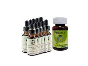Maria Treben's Authentic Swedish Bitters Concentrate (1oz/30ml/10-bottle) AND Medication for Heartburn relief (60 capsules) Maria Treben's Authentic Swedish Bitters Concentrate (1oz/30ml/10-bottle) AND Medication for Heartburn relief (60 capsules)