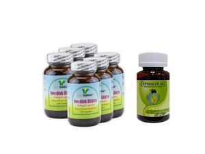 Episolve GI - Heartburn safecare (60 capsules) AND 6 x Herbal Dietary Supplement Swedish Bitters Capsules (120 capsules/bottle) Episolve GI - Heartburn safecare (60 capsules) AND 6 x Herbal Dietary Supplement Swedish Bitters Capsules (120 capsules/bottle)