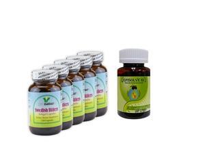 Episolve GI - Gas relief (60 capsules) AND 5 x Herbal Dietary Supplement Swedish Bitters Capsules (120 capsules/bottle) Episolve GI - Gas relief (60 capsules) AND 5 x Herbal Dietary Supplement Swedish Bitters Capsules (120 capsules/bottle)