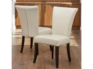 Christopher Knight Home Stanford Ivory Leather Dining Chairs (Set of 2) Christopher Knight Home Stanford Ivory Leather Dining Chairs (Set of 2)