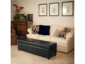 Christopher Knight Home London Espresso Leather Storage Bench Christopher Knight Home London Espresso Leather Storage Bench
