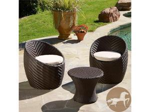 Christopher Knight Home La Jolla 3-Piece PE Wicker Chat Set Christopher Knight Home La Jolla 3-Piece PE Wicker Chat Set