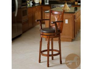 Eclipse Brown Armed Swivel Barstool Eclipse Brown Armed Swivel Barstool