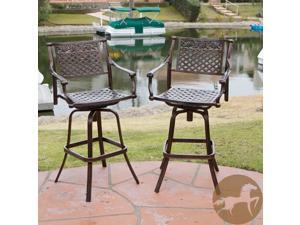 Sebastian Cast Aluminum Barstools (Set of 2) Sebastian Cast Aluminum Barstools (Set of 2)