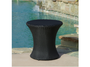 Christopher Knight Home Adriana Black Wicker Outdoor Accent Table Christopher Knight Home Adriana Black Wicker Outdoor Accent Table