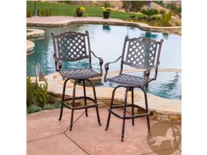 Christopher Knight Home Avon Cast Aluminum Copper Outdoor Bar Stool (Set of 2) Christopher Knight Home Avon Cast Aluminum Copper Outdoor Bar Stool (Set of 2)