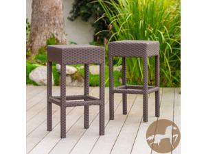 Christopher Knight Home 239350 Dark Brown Wicker Bar Stool (Set of 2) Christopher Knight Home 239350 Dark Brown Wicker Bar Stool (Set of 2)