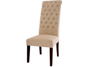 Christopher Knight Home Tall Natural Tufted Dining Chairs (Set of 2) Christopher Knight Home Tall Natural Tufted Dining Chairs (Set of 2)